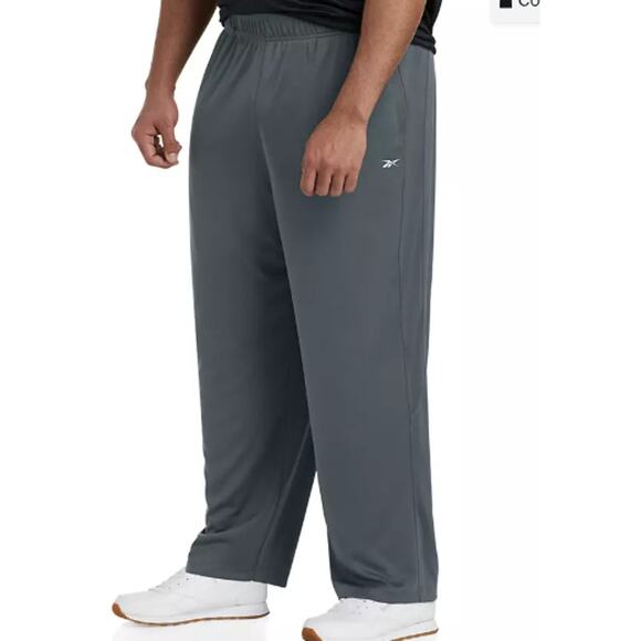 Reebok Gray Performance Double Knit Open Hem Pants sz 3XL NEW - Picture 1 of 4